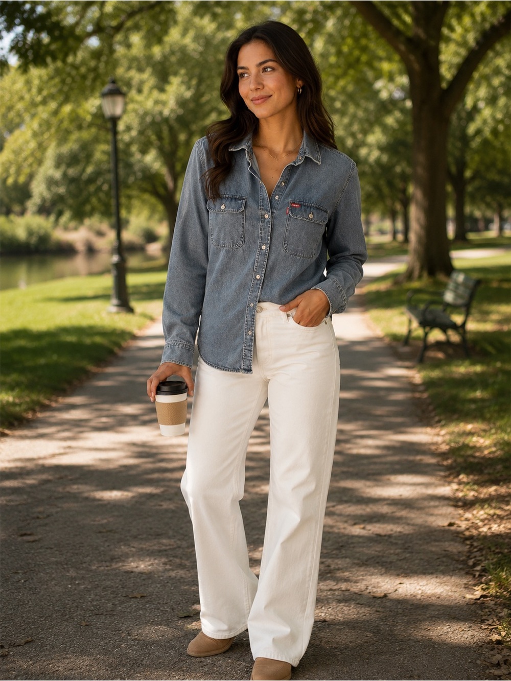 Levi's Light Blue Casual Denim Shirt